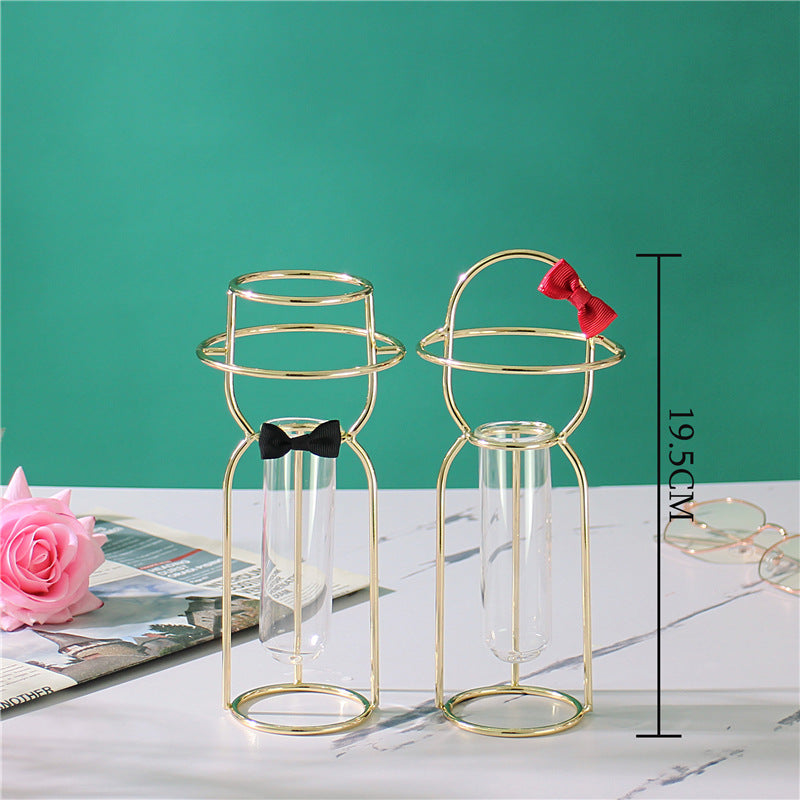 Creative Decoration Glass Vase Flower Arranging Handicraft