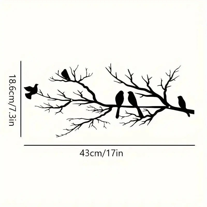 Metal Wall Art Iron Silhouette Wall Decor for Living Room and Bedroom Creative Home Mural Decorations - Velora Home Deco