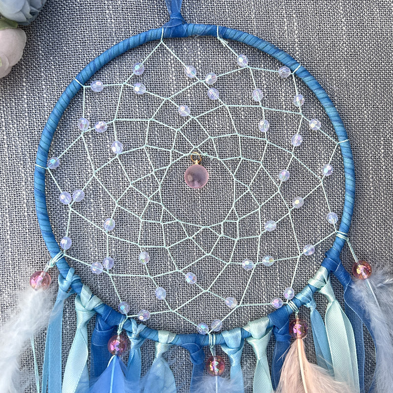 Dreamcatcher Wind Chime Handmade Decorative Gift for Girls, Whimsical and Ethereal Style, Creative Birthday Present