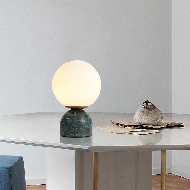 Creative Minimalist Table Lamp, Contemporary Bedside Study Desk Lamp with Marble Base