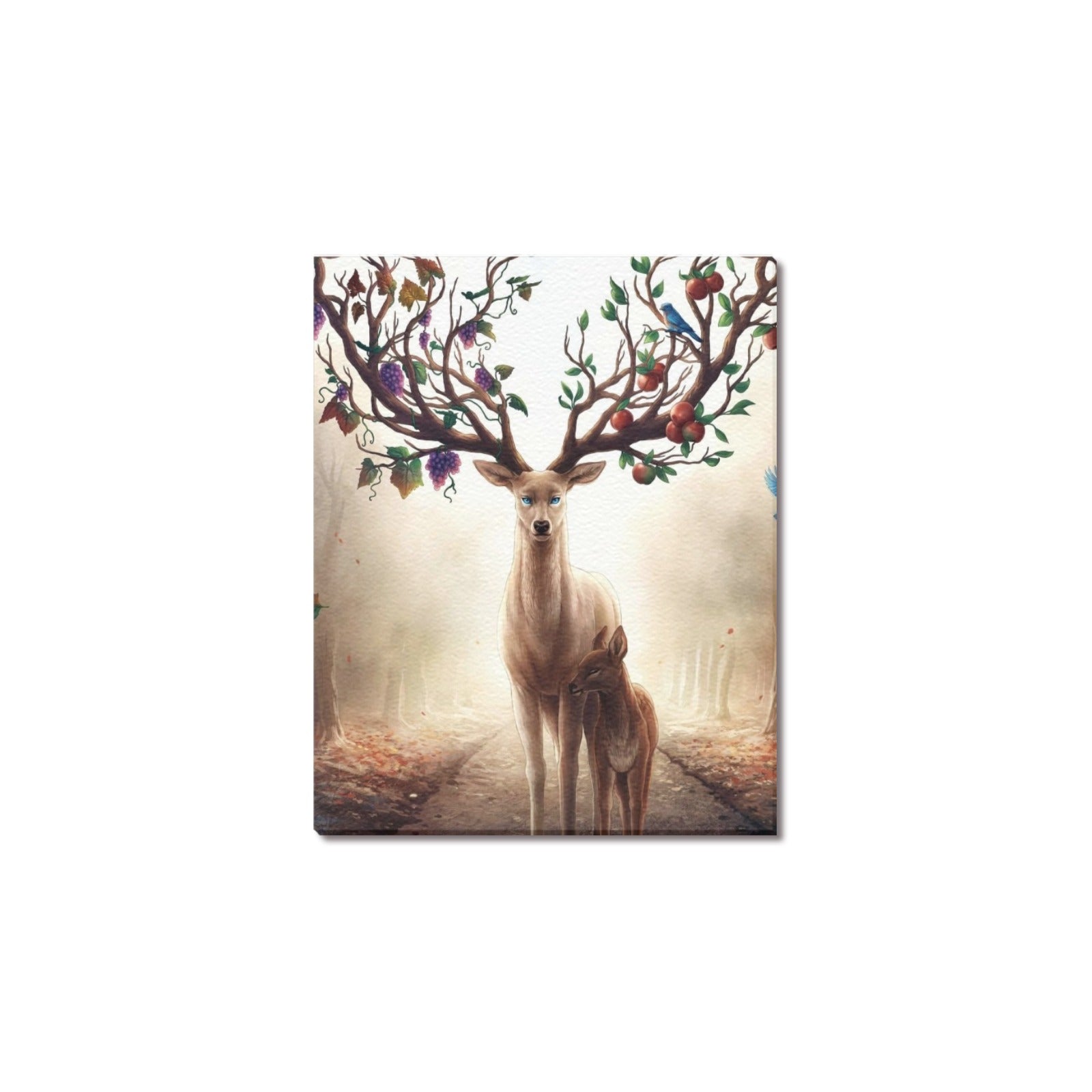 Surreal Forest Deer 8" x10"