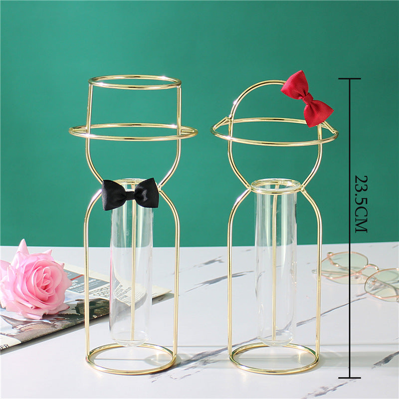 Creative Decoration Glass Vase Flower Arranging Handicraft
