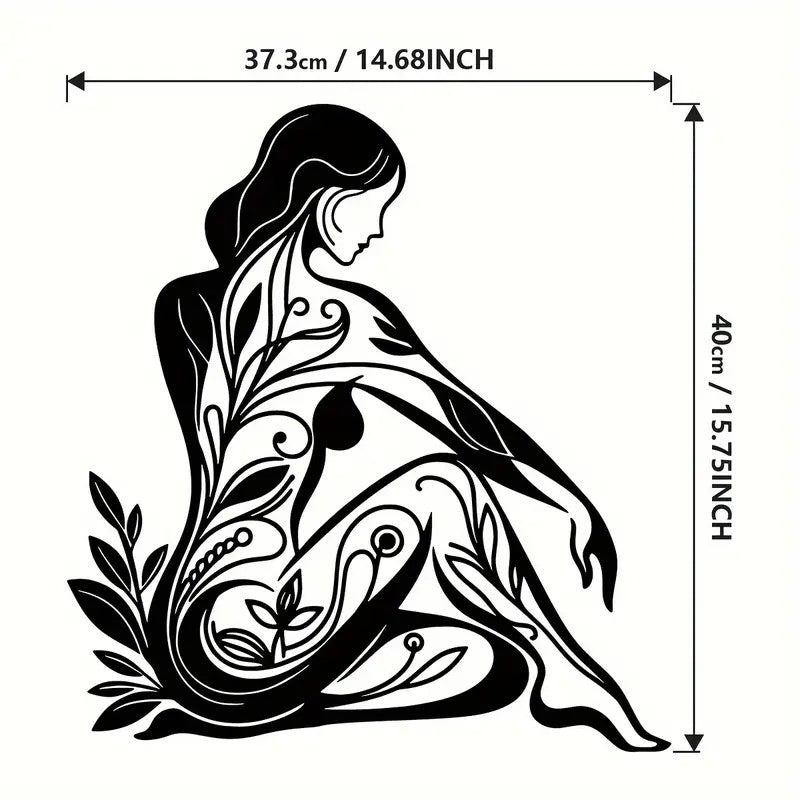 Metal Wall Art Iron Silhouette Wall Decor for Living Room and Bedroom Creative Home Mural Decorations - Velora Home Deco