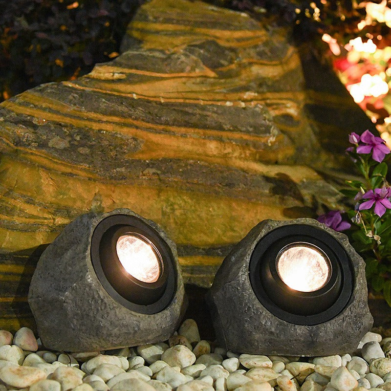 Outdoor waterproof resin decoration for solar stone lamps - Velora Home Deco