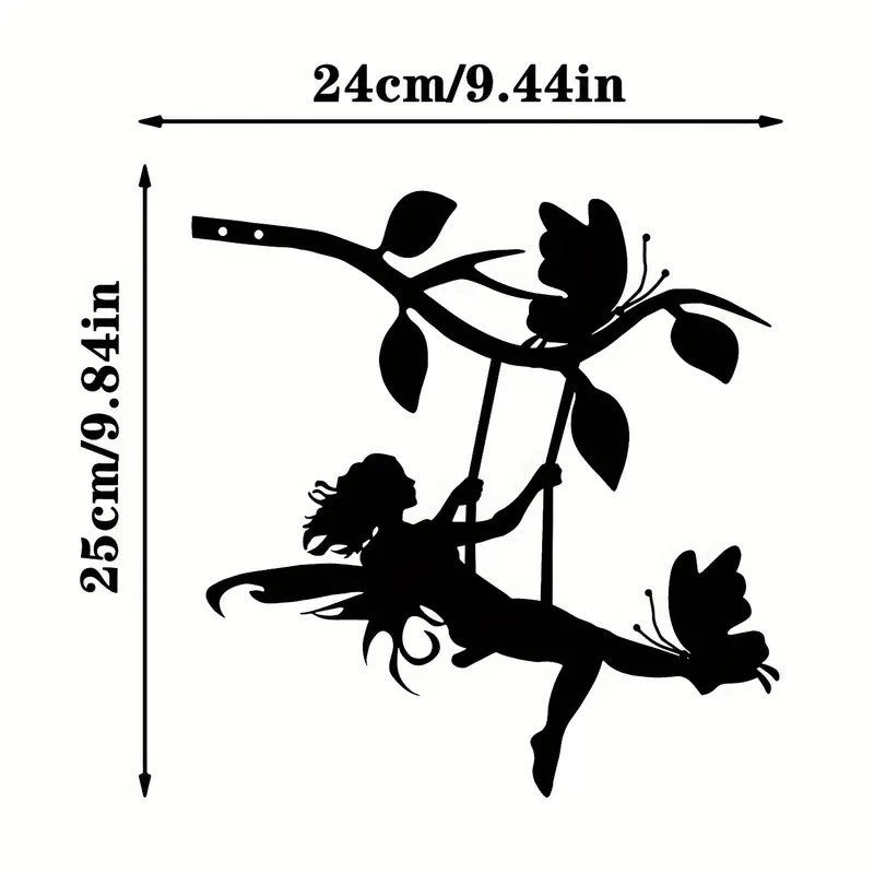Metal Wall Art Iron Silhouette Wall Decor for Living Room and Bedroom Creative Home Mural Decorations - Velora Home Deco