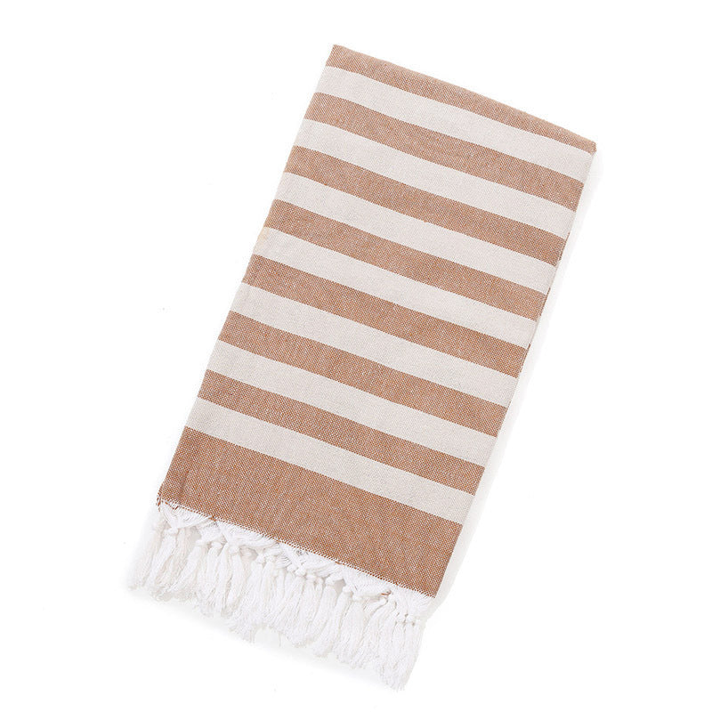 Turkish Beach Towel Striped Fringe Quick-Dry Large Size Cotton Bath Towel Multiple Styles Wholesale