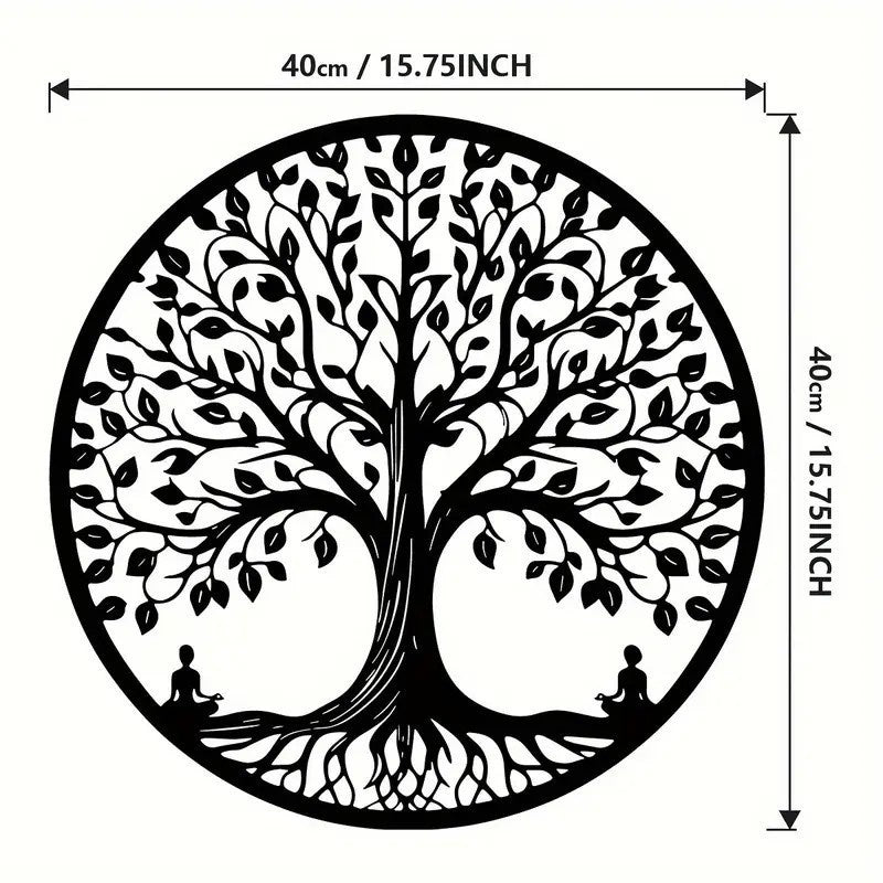 Metal Wall Art Iron Silhouette Wall Decor for Living Room and Bedroom Creative Home Mural Decorations - Velora Home Deco