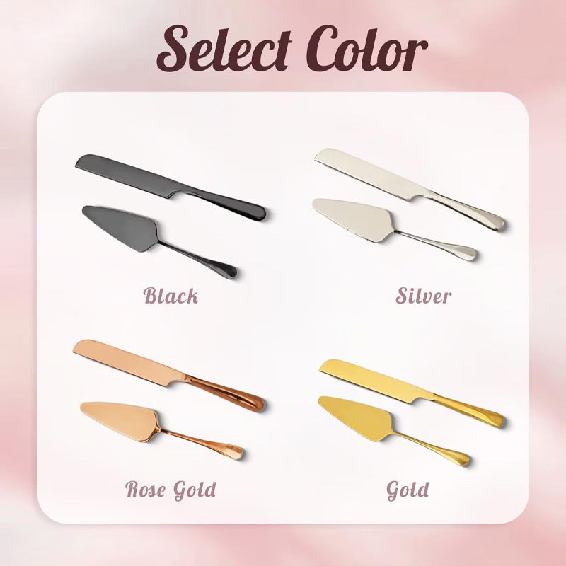 Personalized Custom Stainless Steel Cake Knife Spatula Fork