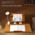 Double-Layer Writing Board,Adjustable Tilt Book Rack Wooden Reading Stand