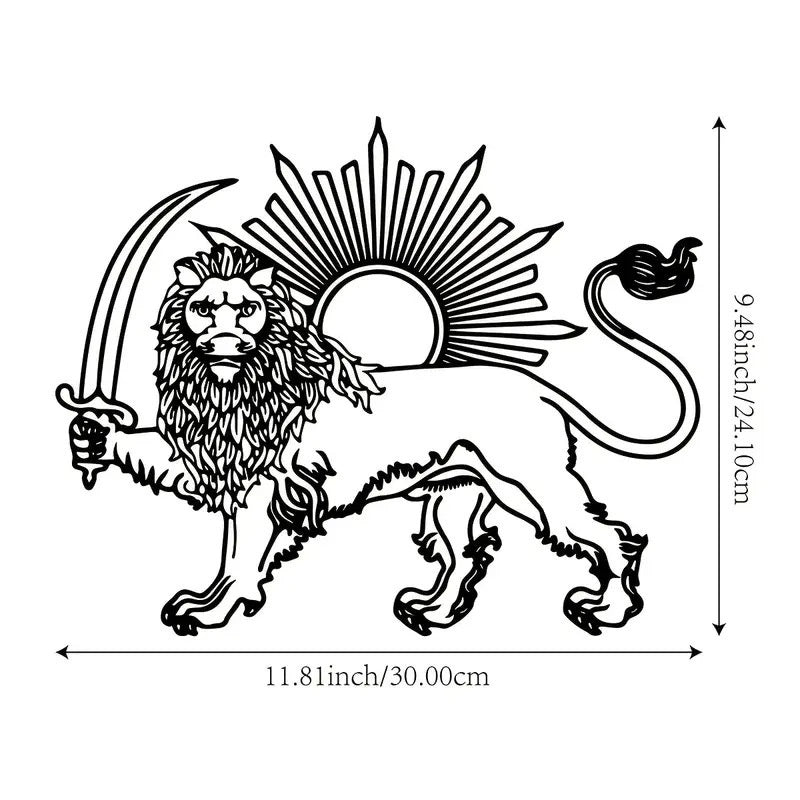 Metal Wall Art Iron Silhouette Wall Decor for Living Room and Bedroom Creative Home Mural Decorations - Velora Home Deco
