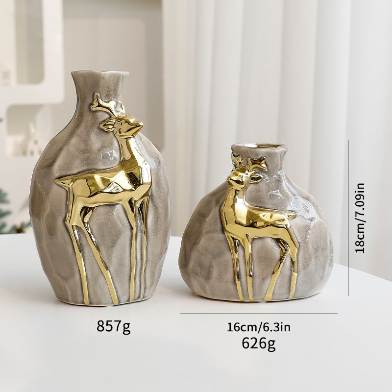 New Christmas Bouquet Vase Set, Elegant Flower Arrangement Decoration Props