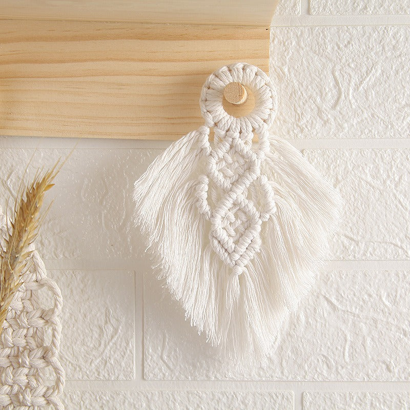 Hot selling Bohemian hanging accessories, cotton rope woven wall hanging, handmade tapestries, home wall decorations, small pendants