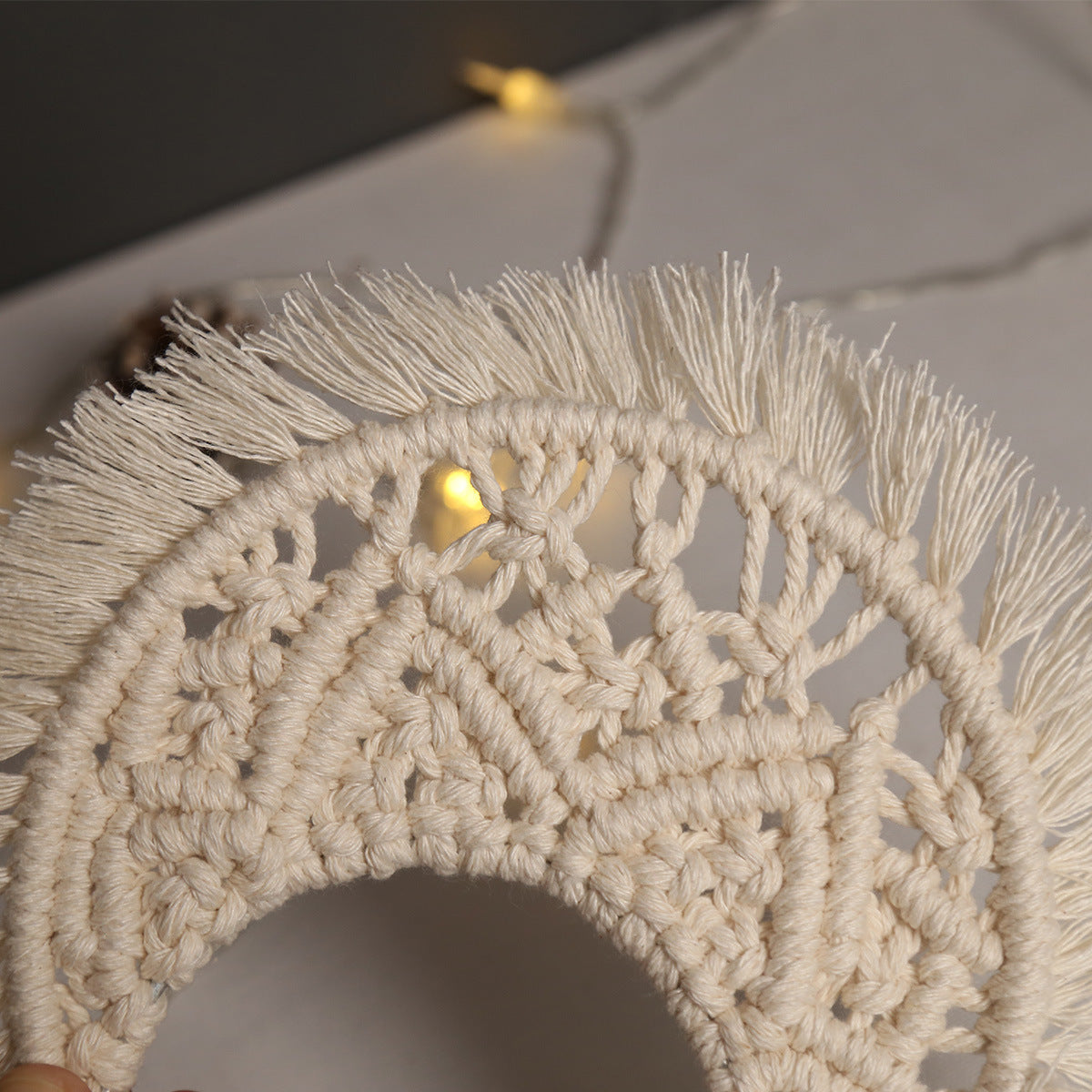 New Moon Hand Woven Wall Hanging Bohemian Tapestry Bedroom Living Room Decoration Pendant