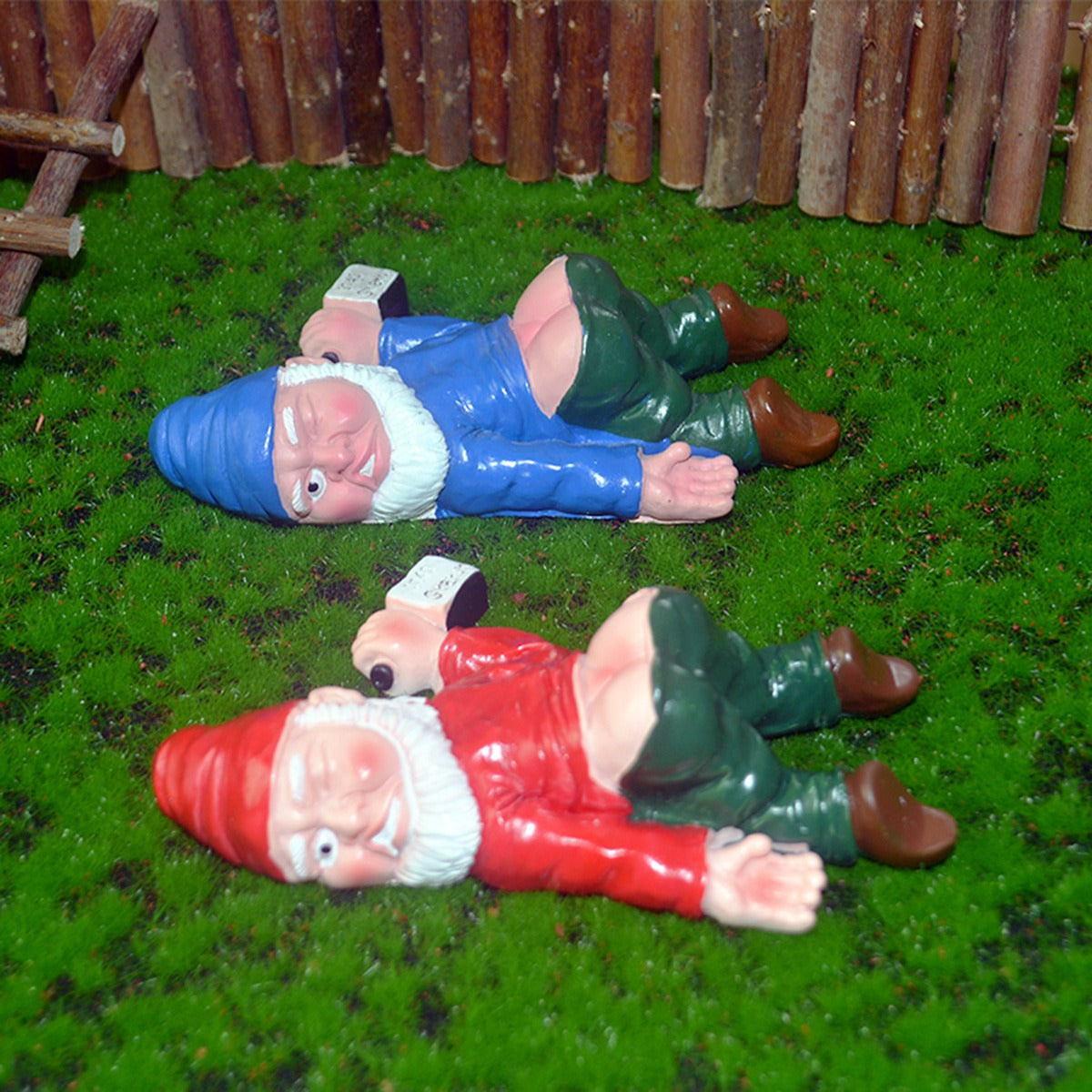 Drunken Dwarf Statue Outdoor Courtyard Resin Decoration