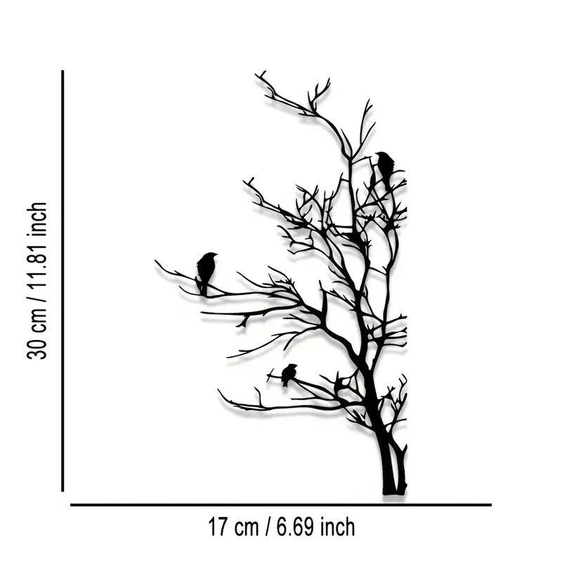 Metal Wall Art Iron Silhouette Wall Decor for Living Room and Bedroom Creative Home Mural Decorations - Velora Home Deco