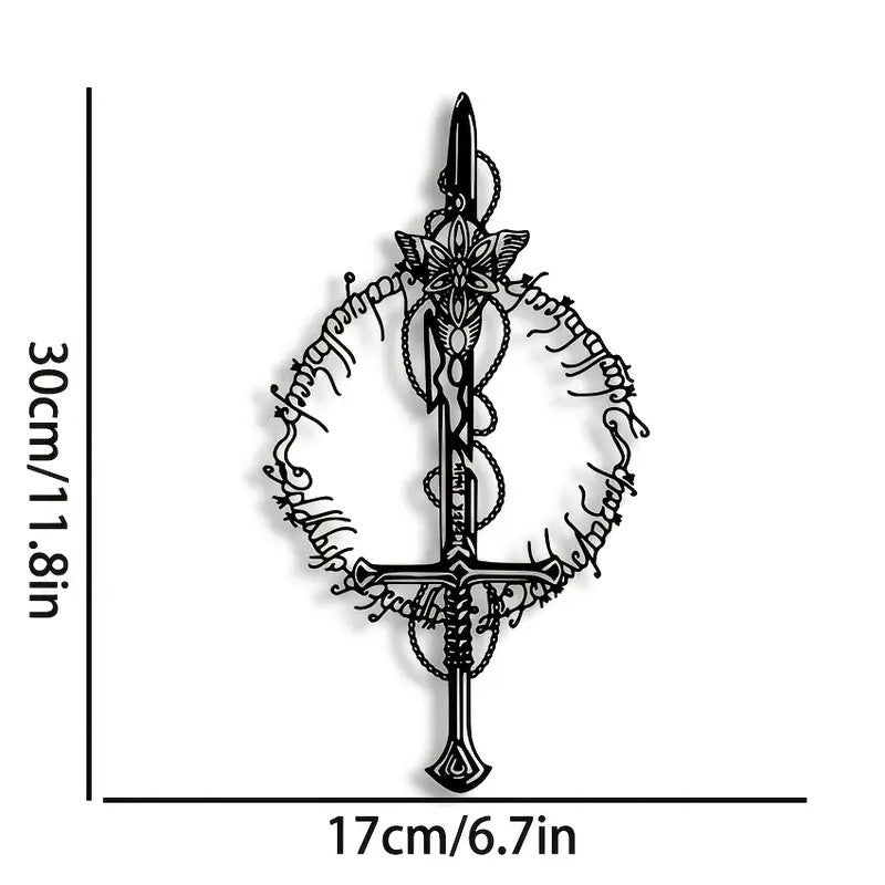 Metal Wall Art Iron Silhouette Wall Decor for Living Room and Bedroom Creative Home Mural Decorations - Velora Home Deco