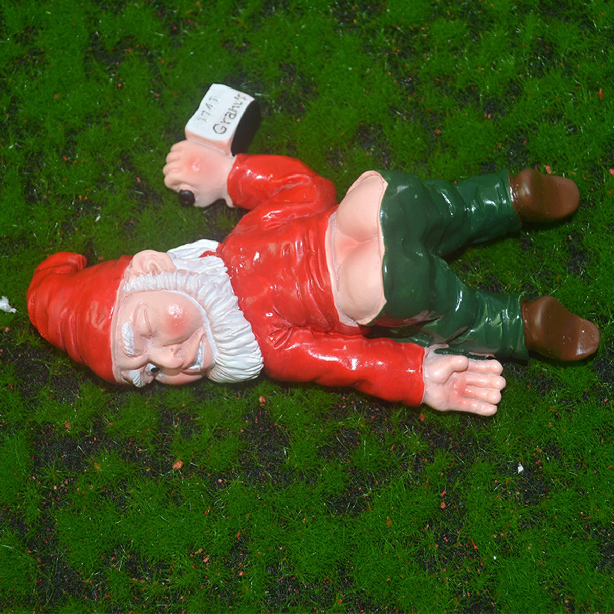 Drunken Dwarf Statue Outdoor Courtyard Resin Decoration