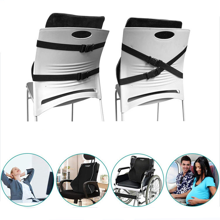Memory cotton lumbar support, slow rebound lumbar pillow backrest