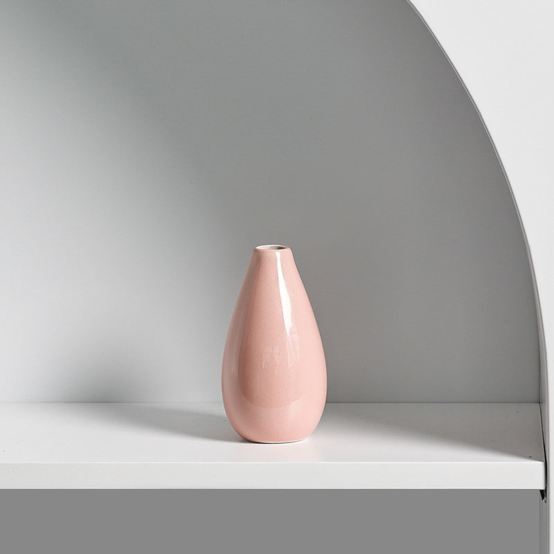 Aromatherapy Bottle Creative Home Mini Ceramic Vase Ornament Decoration Hydroponic Small Vase Light Bottle