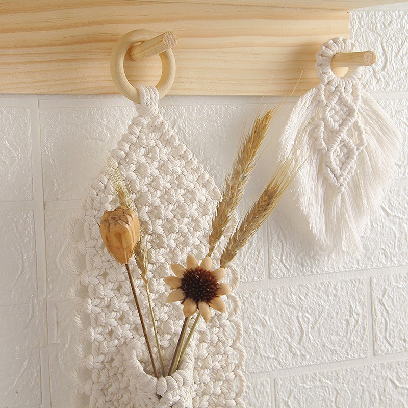 Hot selling Bohemian hanging accessories, cotton rope woven wall hanging, handmade tapestries, home wall decorations, small pendants