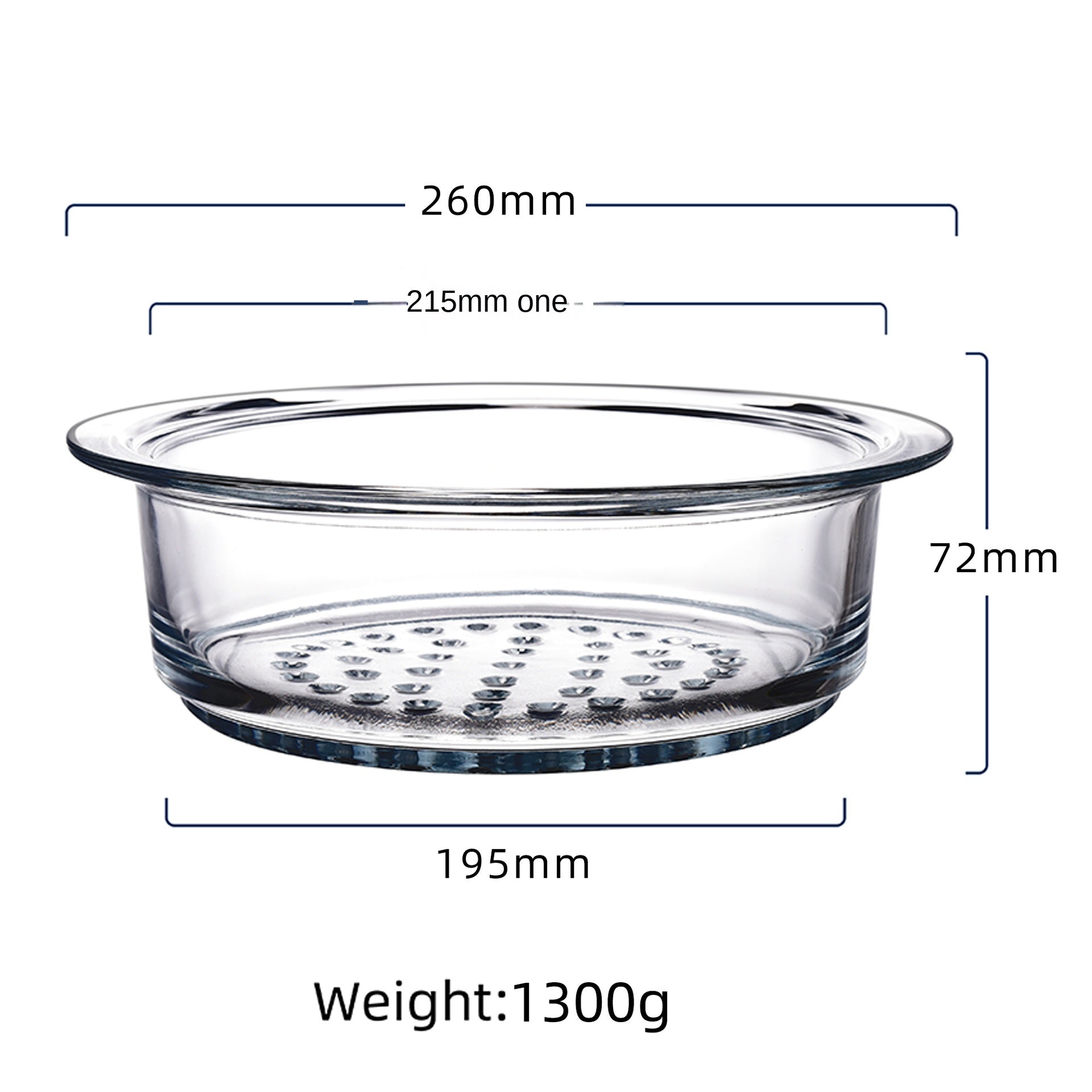Amber transparent glass pot household high-temperature resistant open flame soup pot stew pot