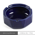 Simple ashtray with lid to prevent fly ash, suitable for home and office use, new Chinese style ceramic living room decoration, creative coffee table.