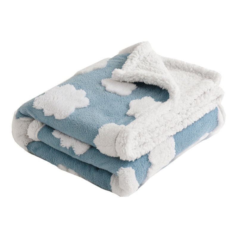 Pet waterproof blanket flannel comfortable cotton fleece Sherpa thick pet blanket