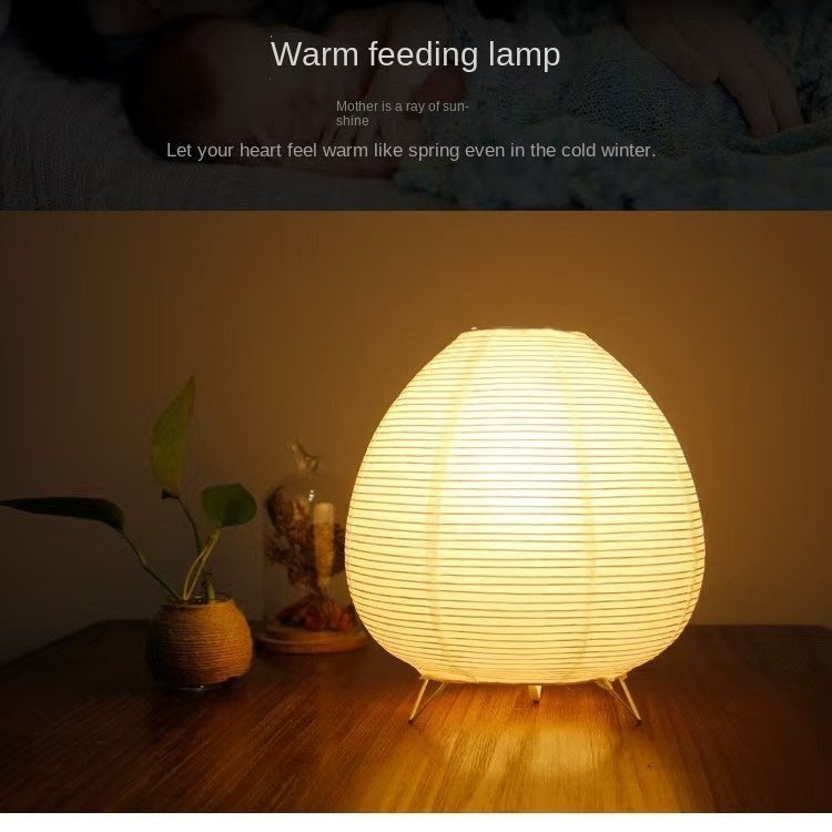 Creative Personality Lantern Table Lamp, Japanese Style Noguchi Paper Ambient Light, Cottage Caf&eacute; Night Light