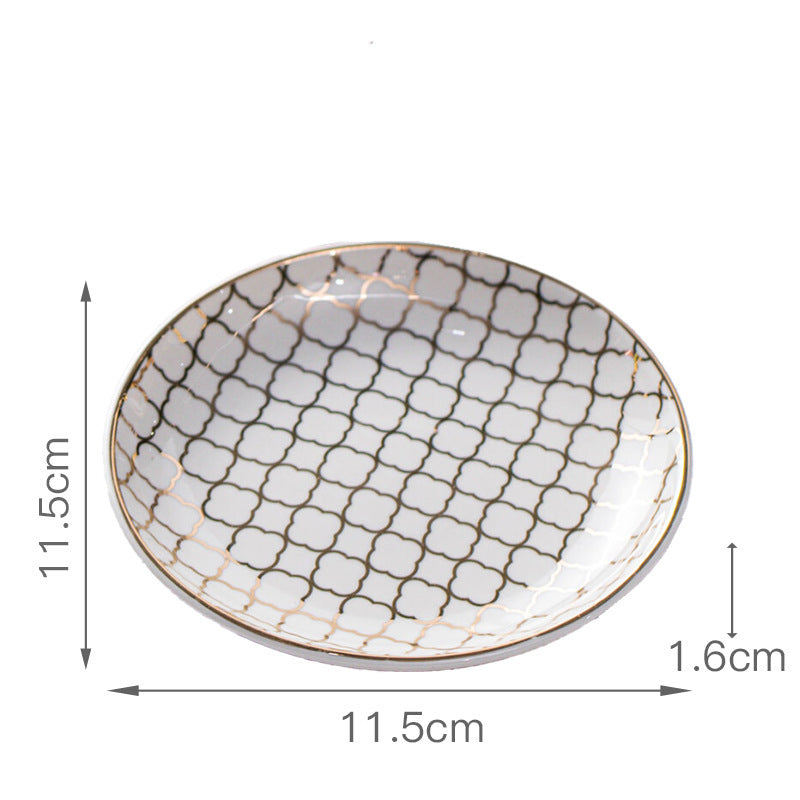 Nordic Ceramic Shell Jewelry Tray, Pearl Glaze Ring Tray, Storage Dish, Bathroom Home Desktop Decor, White Porcelain