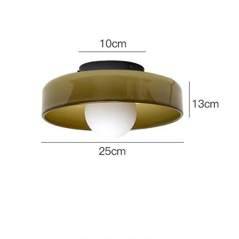 Small pendant lamp bedside glass lamp