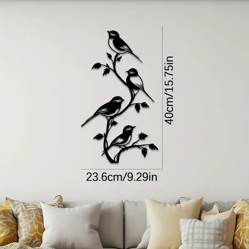 Metal Wall Art Iron Silhouette Wall Decor for Living Room and Bedroom Creative Home Mural Decorations - Velora Home Deco