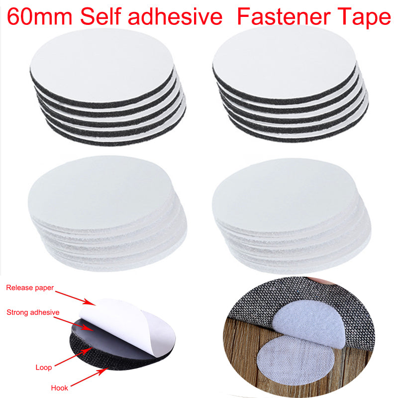60mm Strong Self Adhesive Fastener Dots Stickers velcros adhesive tape For Bed Sheet Sofa Mat Carpet Anti Slip Mat