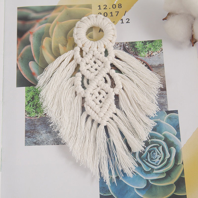 Hot selling Bohemian hanging accessories, cotton rope woven wall hanging, handmade tapestries, home wall decorations, small pendants
