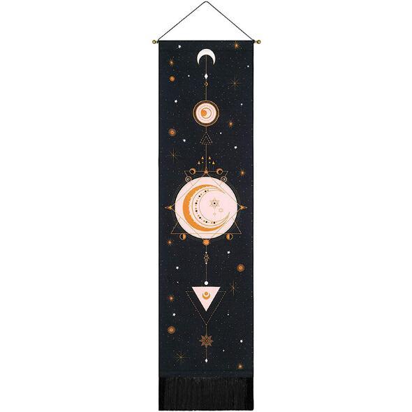Bohemian Tapestry Tapestry Moon Phases Living Room Bedroom Decoration Paintings Black And White Personality Painttings