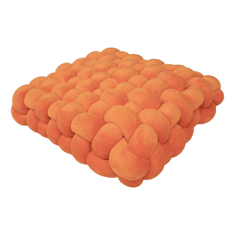 Seat cushion square woven pillow household plush cushion sofa bay window decorative pad