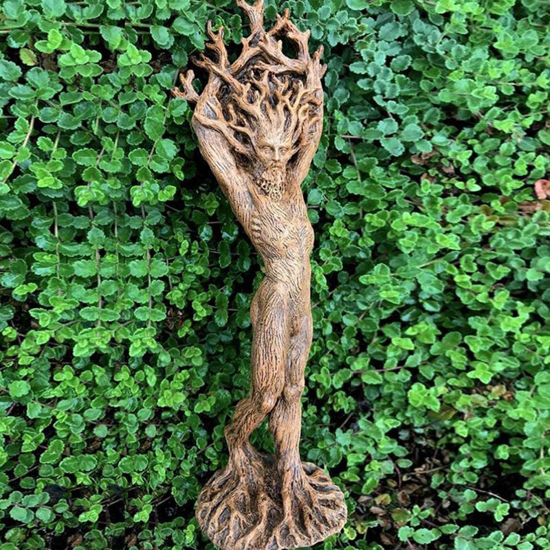 Forest Goddess Statue Resin Ornament Garden Craft Ornament Home Creative Statue Tree God Ornament