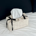 Korean Style Living Room Tissue Box Cover - Cake Design Decorative Fabric Holder, Cute Home Decor for Girls