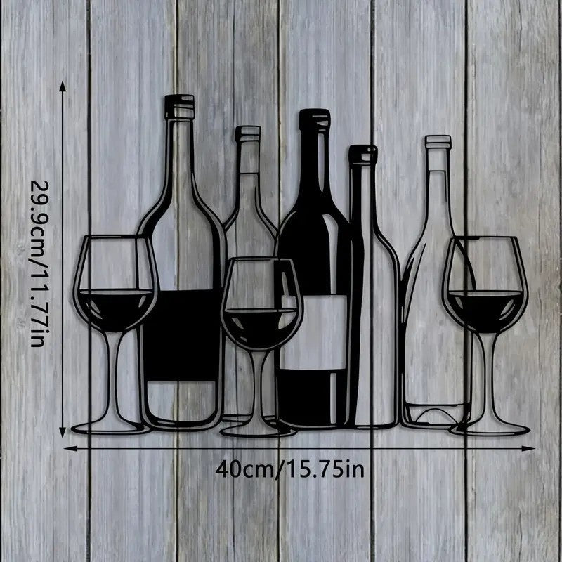 Metal Wall Art Iron Silhouette Wall Decor for Living Room and Bedroom Creative Home Mural Decorations - Velora Home Deco