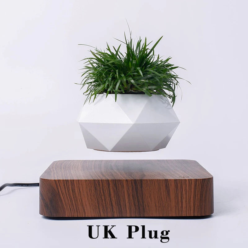 Hot Sale Levitating Air Bonsai Pot Rotation Planters Magnetic Levitation Suspension Flower Floating Pot Potted Plant Desk Decor - Velora Home Deco