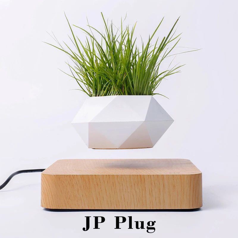 Hot Sale Levitating Air Bonsai Pot Rotation Planters Magnetic Levitation Suspension Flower Floating Pot Potted Plant Desk Decor - Velora Home Deco