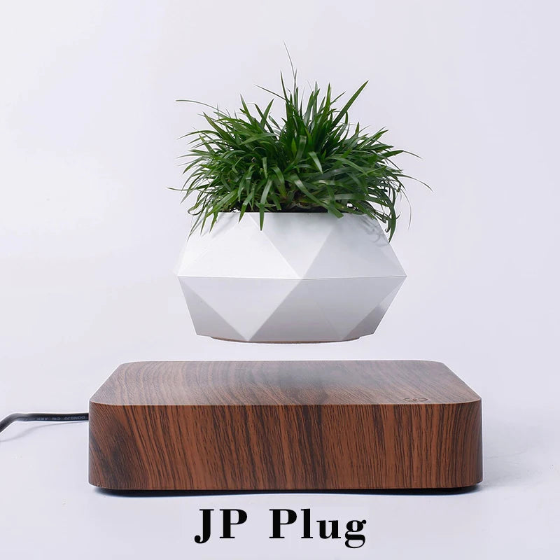 Hot Sale Levitating Air Bonsai Pot Rotation Planters Magnetic Levitation Suspension Flower Floating Pot Potted Plant Desk Decor - Velora Home Deco