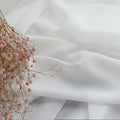 White Tulle Curtains for Living Room Decoration Modern Chiffon Solid Sheer Voile Kitchen Curtain