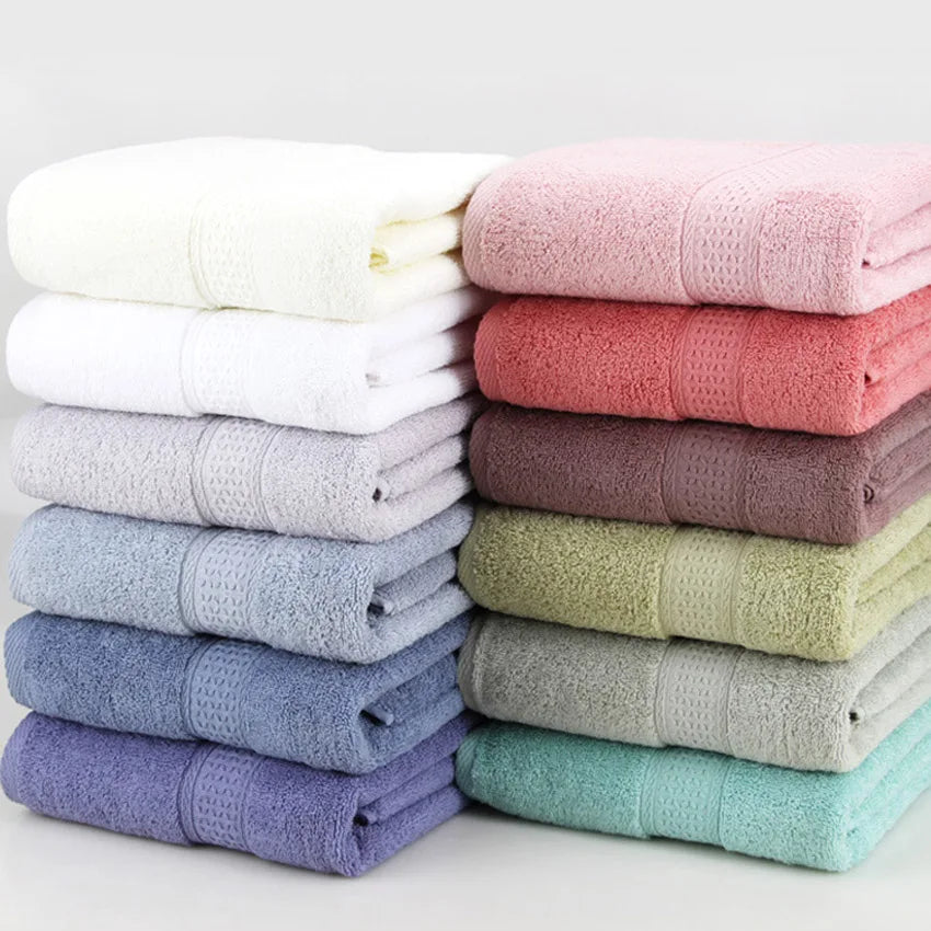 Pure Cotton Super Absorbent Large Towel Bath Towel - Velora Home Deco