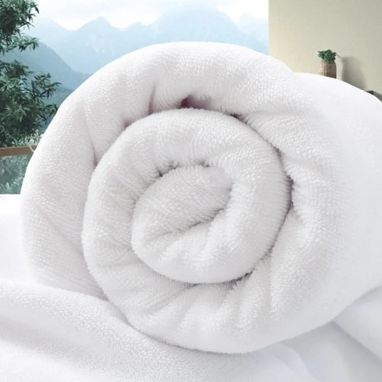 Large Hotel White Cotton Bath Towel for Adults SPA Sauna Beauty Salon Towels Bedspread Bathroom Beach Towel 6 sizes - Velora Home Deco