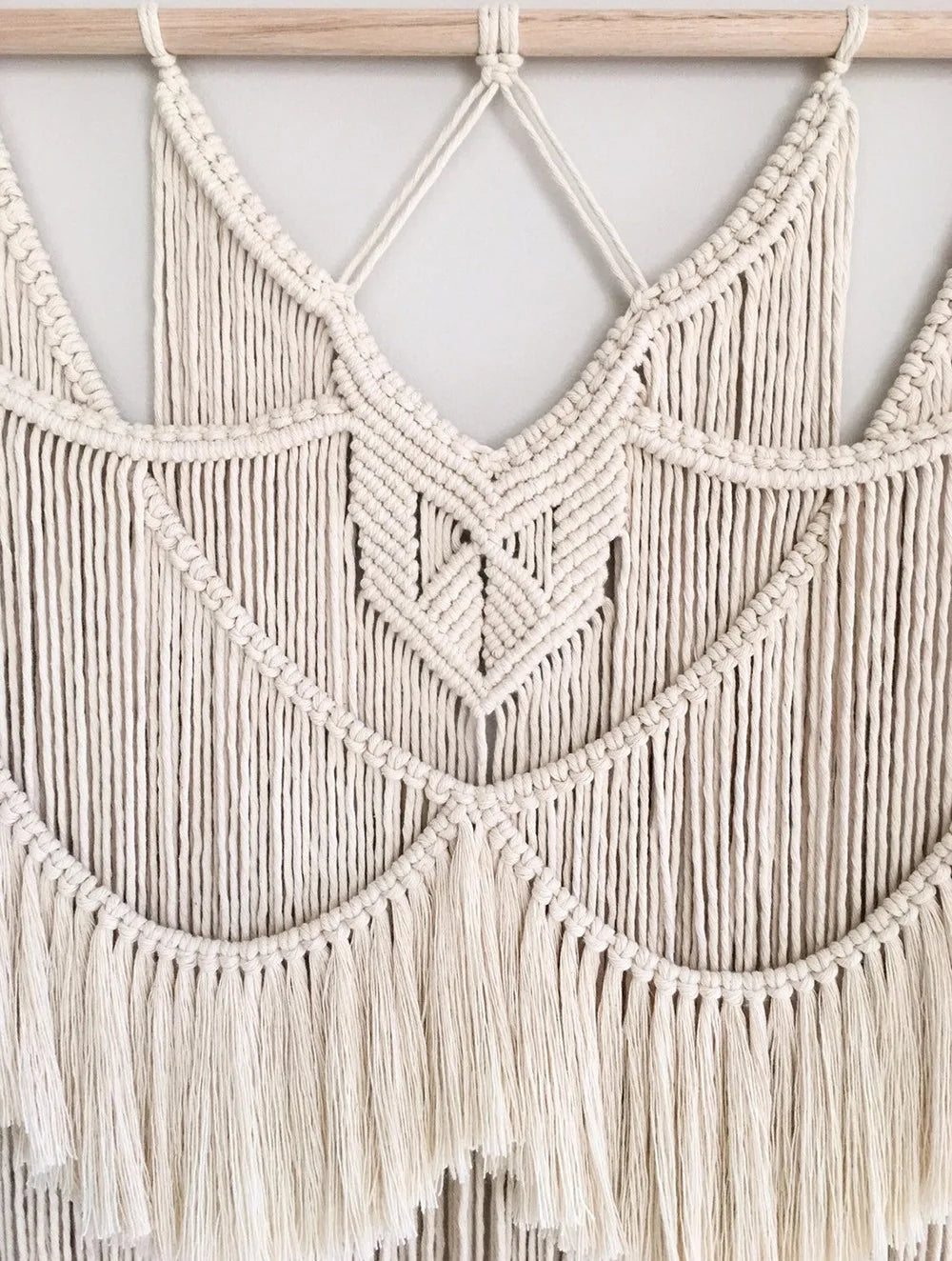 Large Macrame Tapestry Wall Hanging Geometric Art Wall Decor Bohemian Home Bedroom Background Chic Handicrafts Woven Tapestry - Velora Home Deco