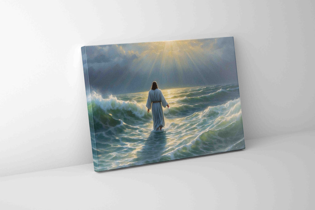 Jesus walks on water-Christ Wall art